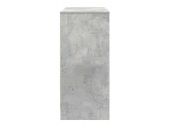 Aparador de madera de ingeniería gris hormigón 85x34x76 cm