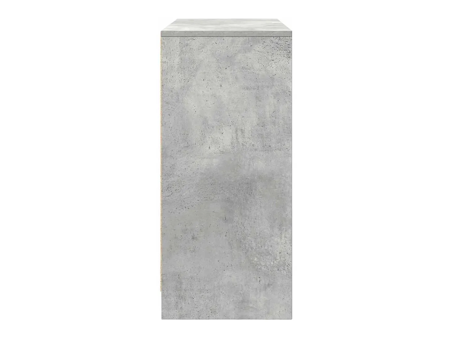 Aparador de madera de ingeniería gris hormigón 85x34x76 cm