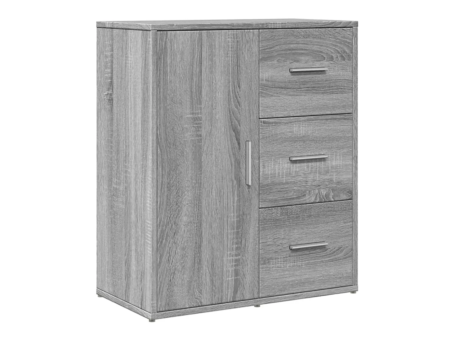 Aparador de madera de ingeniería gris Sonoma 60x31x70 cm ES400280