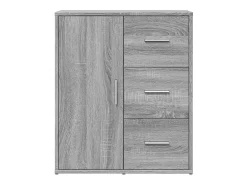 Aparador de madera de ingeniería gris Sonoma 60x31x70 cm ES400280