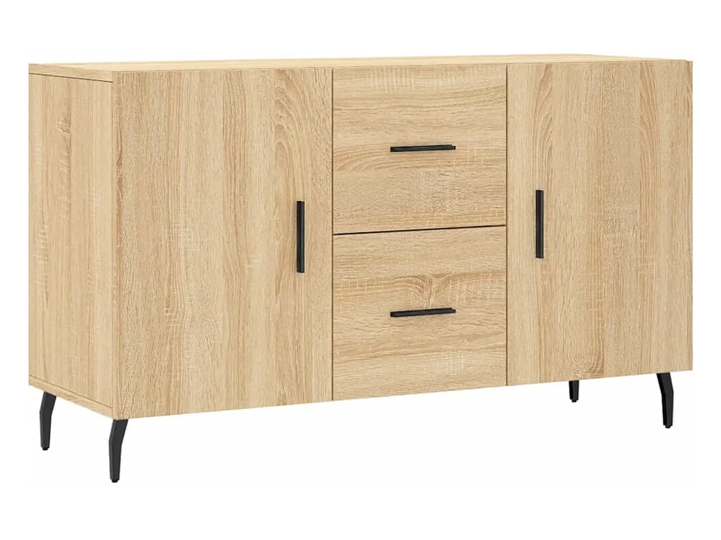 Aparador de madera de ingeniería roble Sonoma 100x36x60 cm