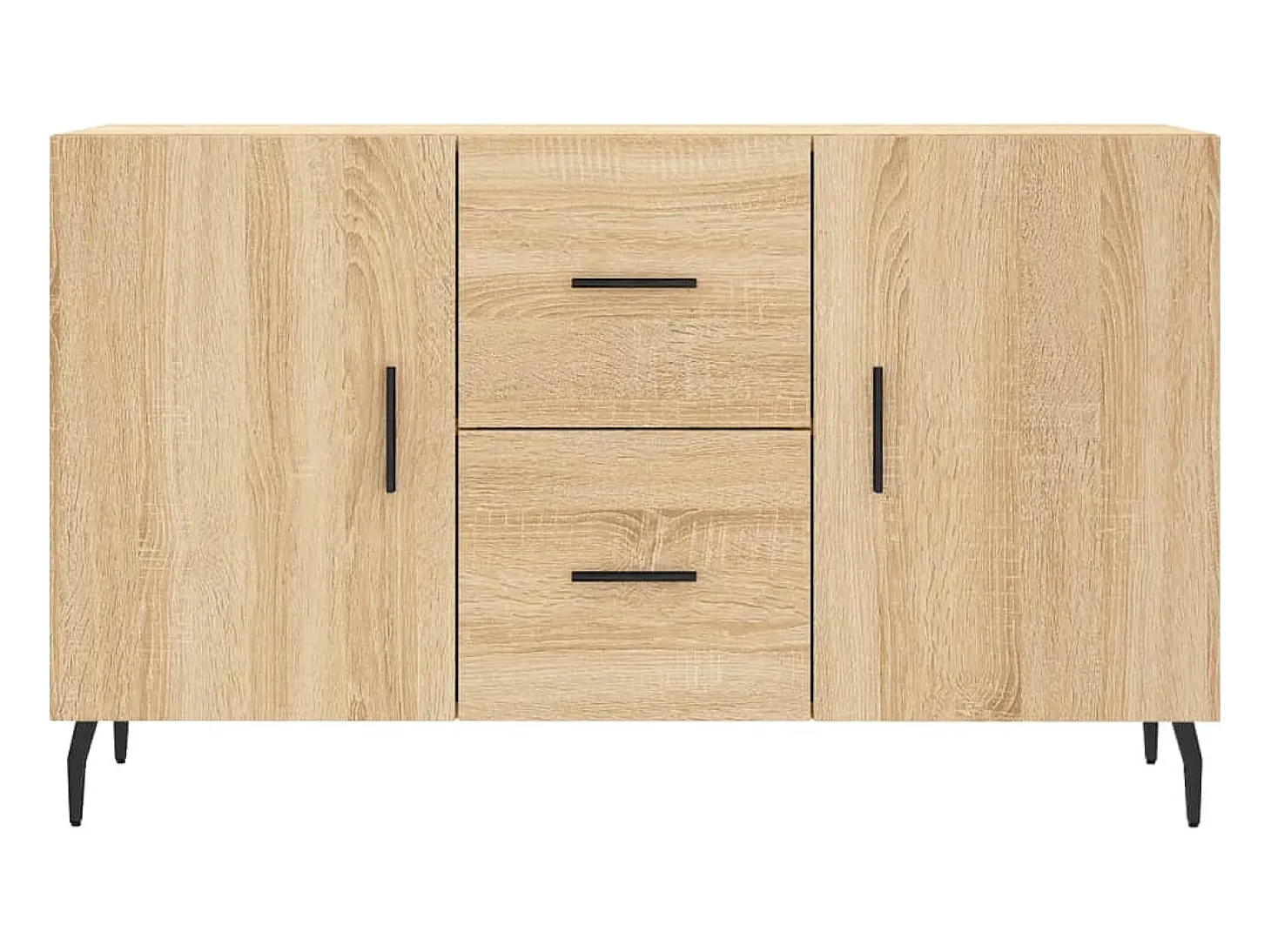 Aparador de madera de ingeniería roble Sonoma 100x36x60 cm