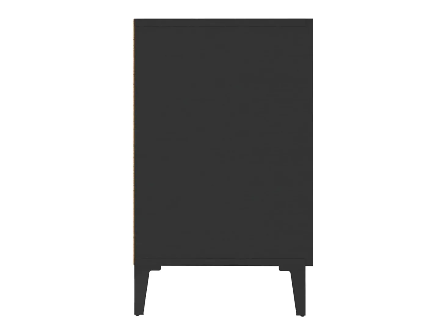 Aparador de madera de ingeniería negro 100x36x60 cm