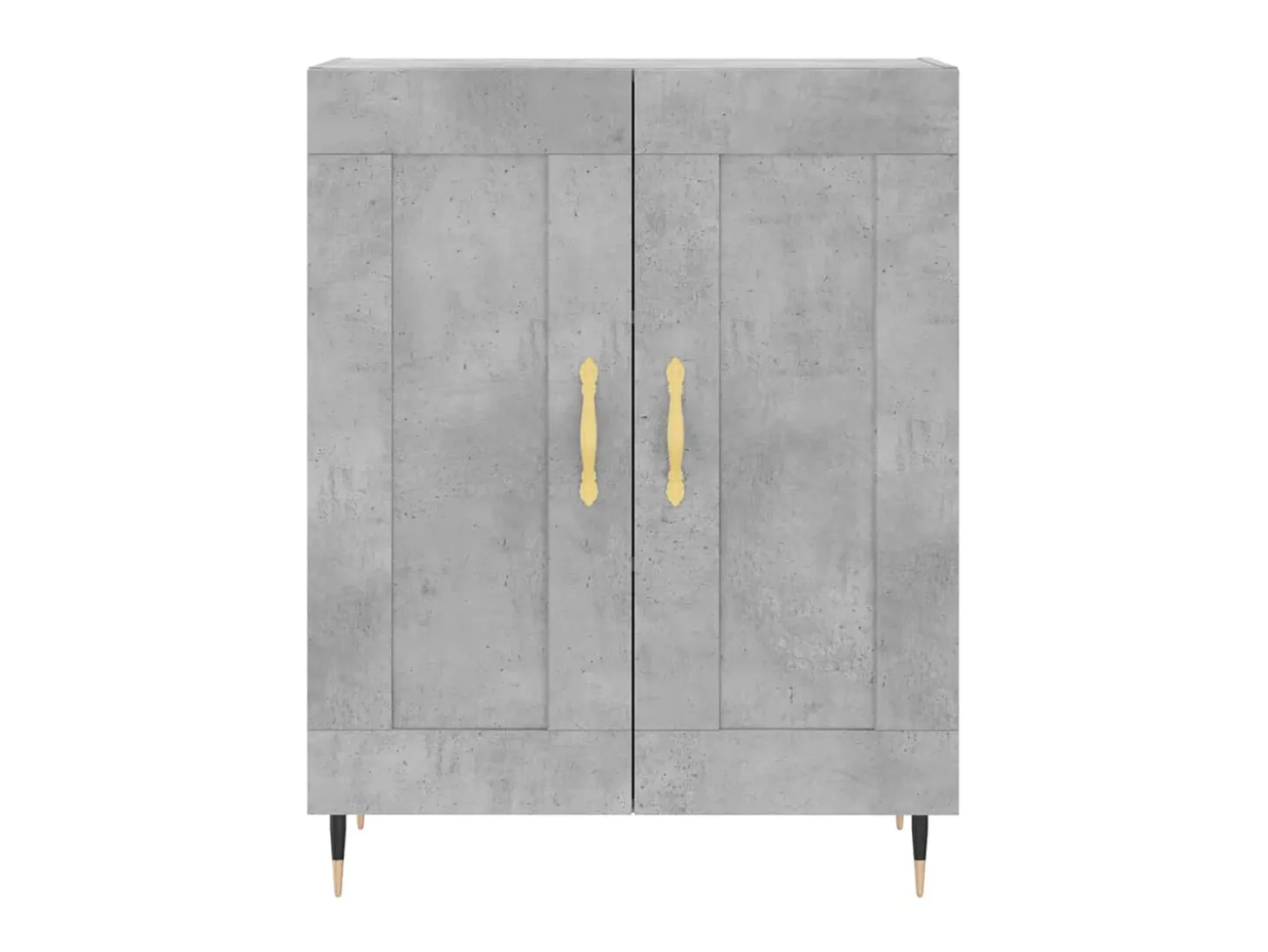 Aparador de madera de ingeniería gris hormigón 69,5x34x90 cm ES11077