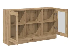 Aparador de madera de ingeniería roble artisan 120x30,5x70 cm