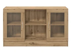 Aparador de madera de ingeniería roble artisan 120x30,5x70 cm