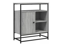 Aparador de madera de ingeniería gris Sonoma 90x34x80 cm