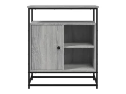 Aparador de madera de ingeniería gris Sonoma 90x34x80 cm