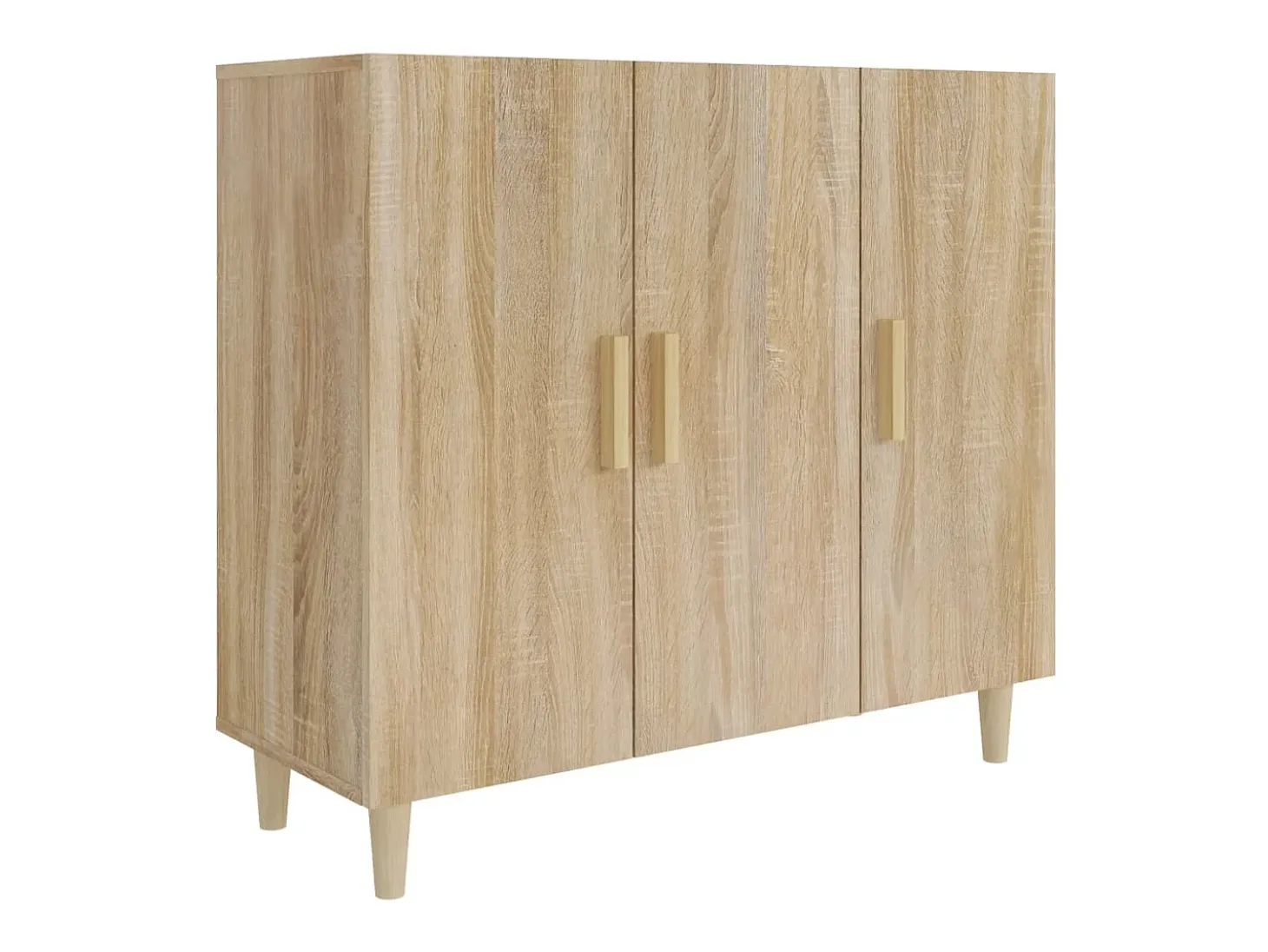 Aparador de madera de ingeniería roble Sonoma 90x34x80 cm