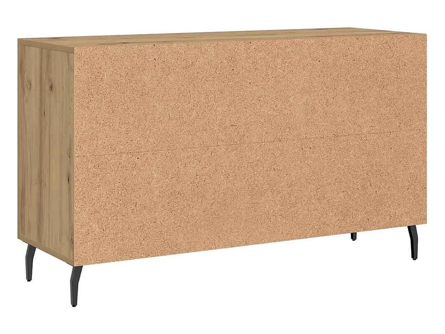 Aparador de madera de ingeniería roble artisian 100x36x60 cm
