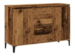 Aparador de madera de ingeniería envejecida 102x35x70 cm