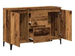 Aparador de madera de ingeniería envejecida 102x35x70 cm