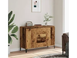 Aparador de madera de ingeniería envejecida 102x35x70 cm