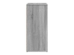 Aparador de madera de ingeniería 2 uds gris Sonoma 60x31x70 cm