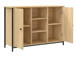 Aparador de madera de ingeniería roble Sonoma 100x35x70 cm ES81485