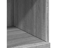 Aparador de madera de ingeniería gris Sonoma 80x42,5x124 cm