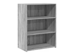 Aparador de madera de ingeniería gris Sonoma 70x41x93 cm