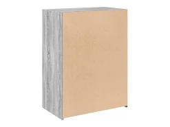 Aparador de madera de ingeniería gris Sonoma 70x41x93 cm