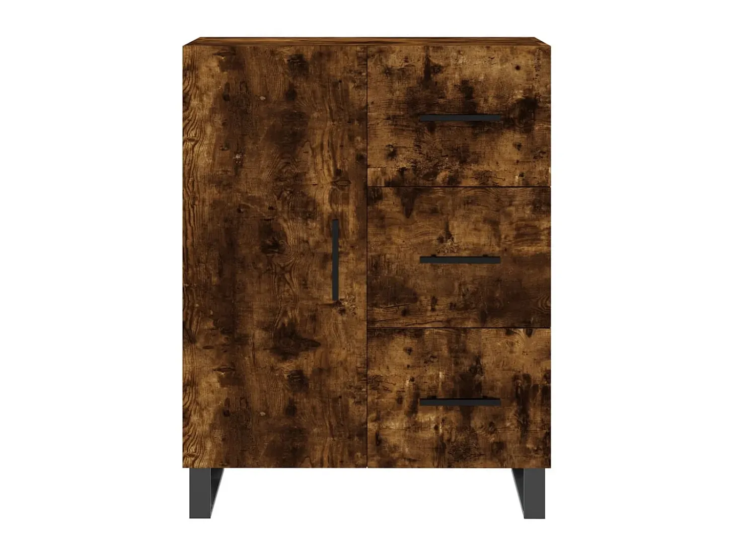Aparador de madera de ingeniería roble ahumado 69,5x34x90 cm ES31918