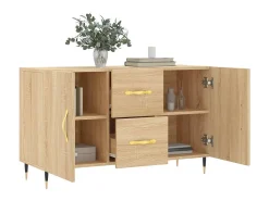 Aparador de madera de ingeniería roble Sonoma 100x36x60 cm