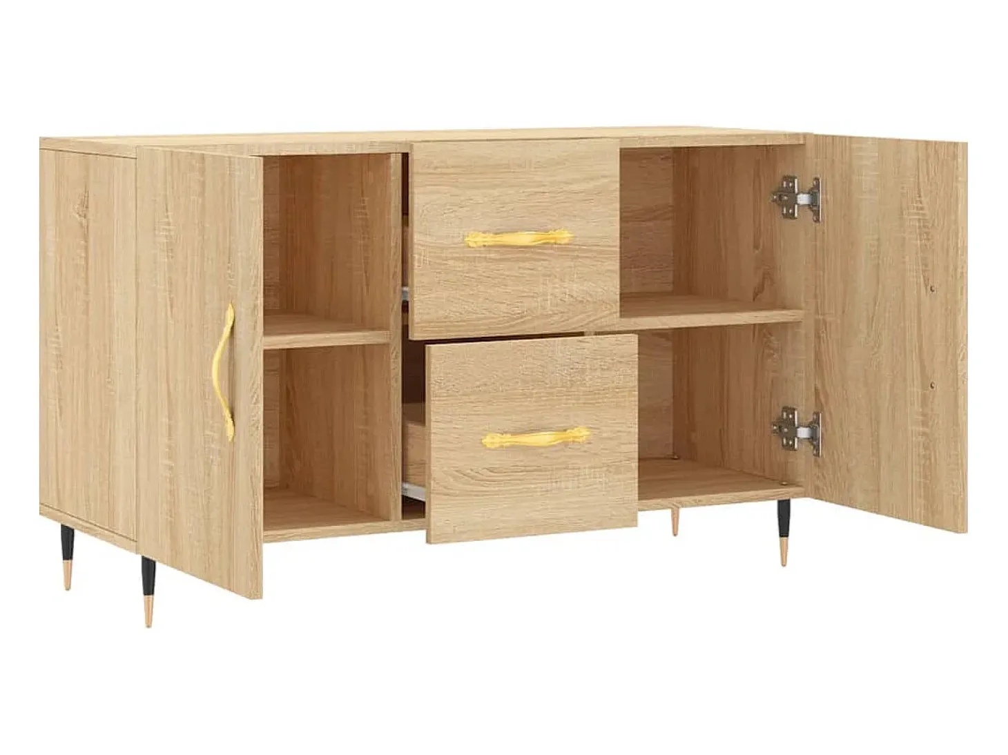 Aparador de madera de ingeniería roble Sonoma 100x36x60 cm