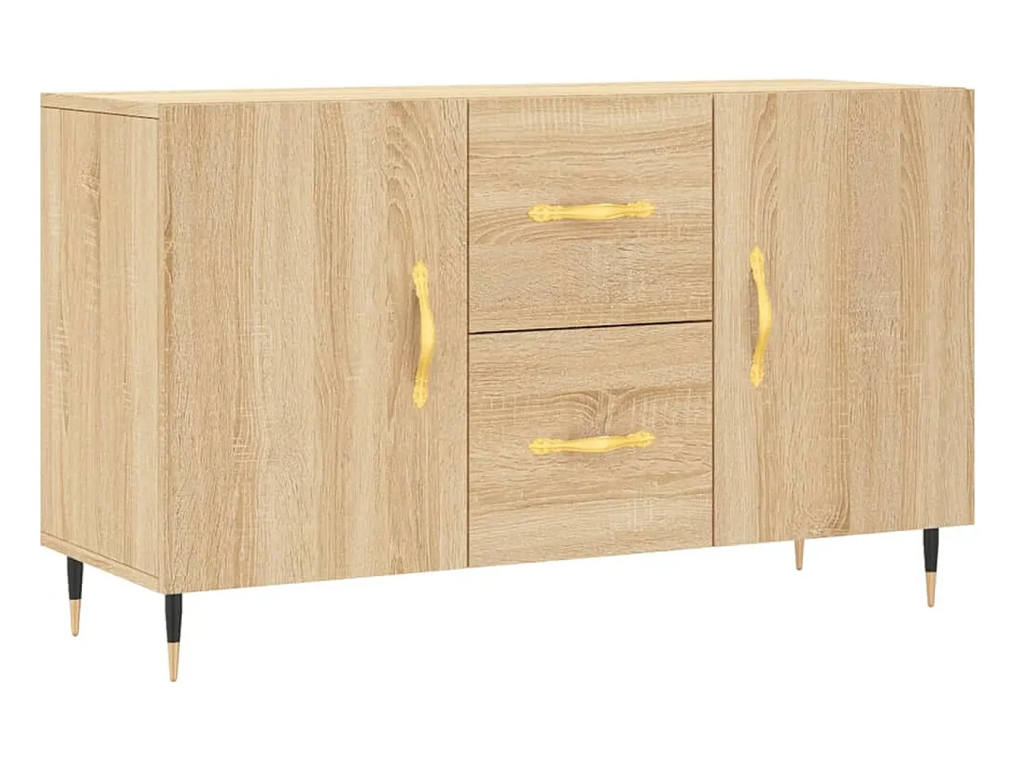 Aparador de madera de ingeniería roble Sonoma 100x36x60 cm