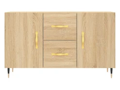 Aparador de madera de ingeniería roble Sonoma 100x36x60 cm