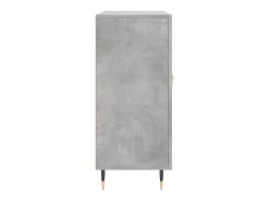 Aparador de madera de ingeniería gris hormigón 90x34x80 cm