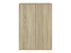 Aparador de madera de ingeniería roble Sonoma 60x31x84 cm ES264971