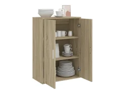 Aparador de madera de ingeniería roble Sonoma 60x31x84 cm ES264971