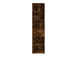 Aparador de madera de ingeniería roble ahumado 45x42,5x185 cm