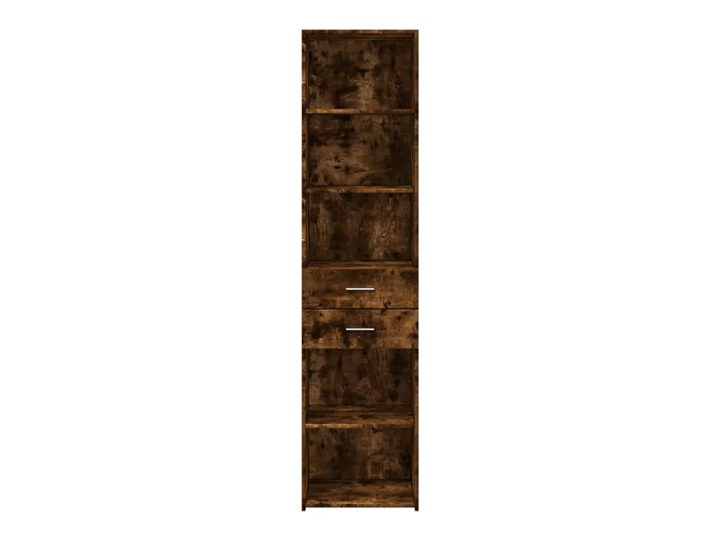 Aparador de madera de ingeniería roble ahumado 45x42,5x185 cm
