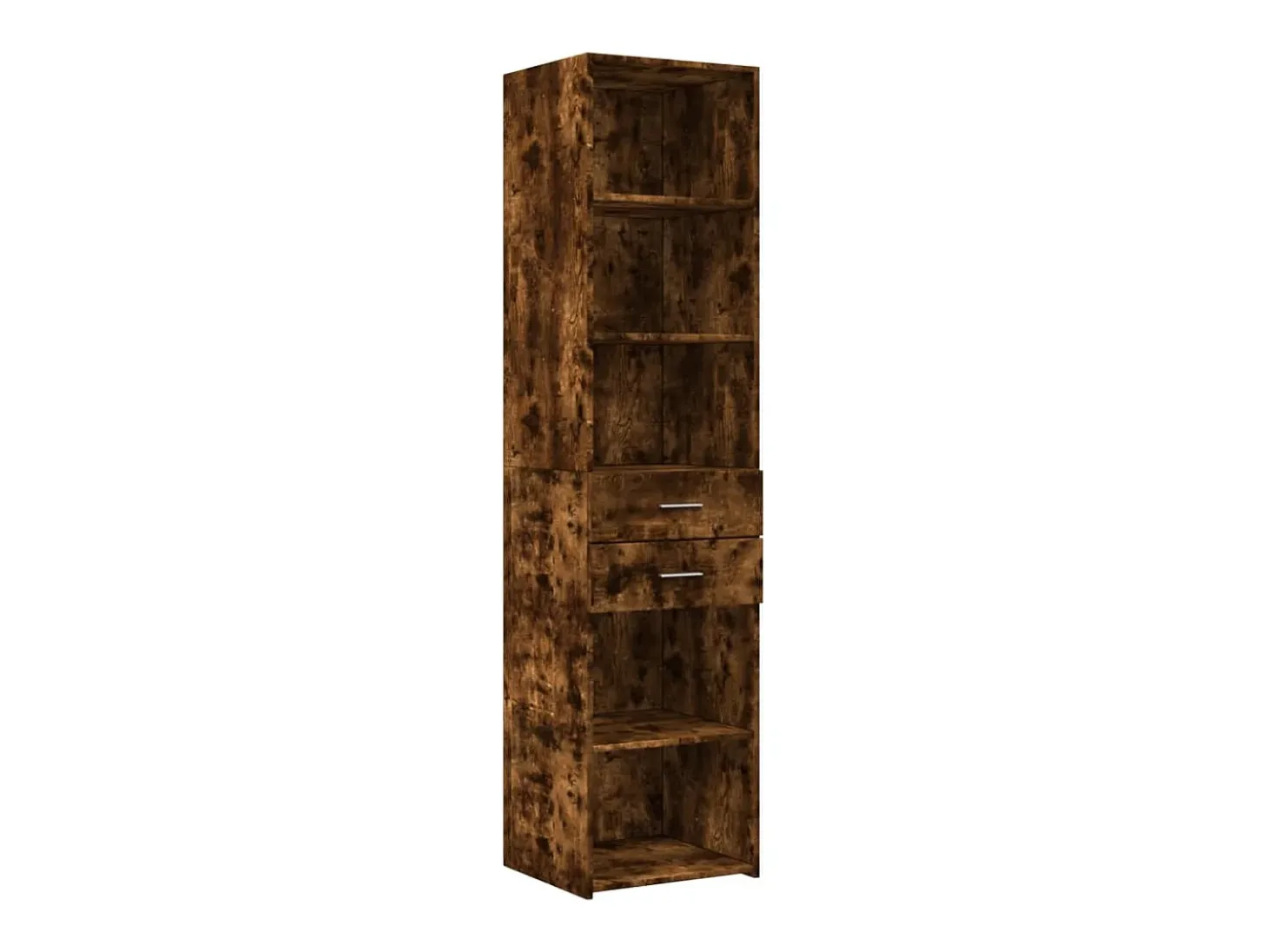 Aparador de madera de ingeniería roble ahumado 45x42,5x185 cm