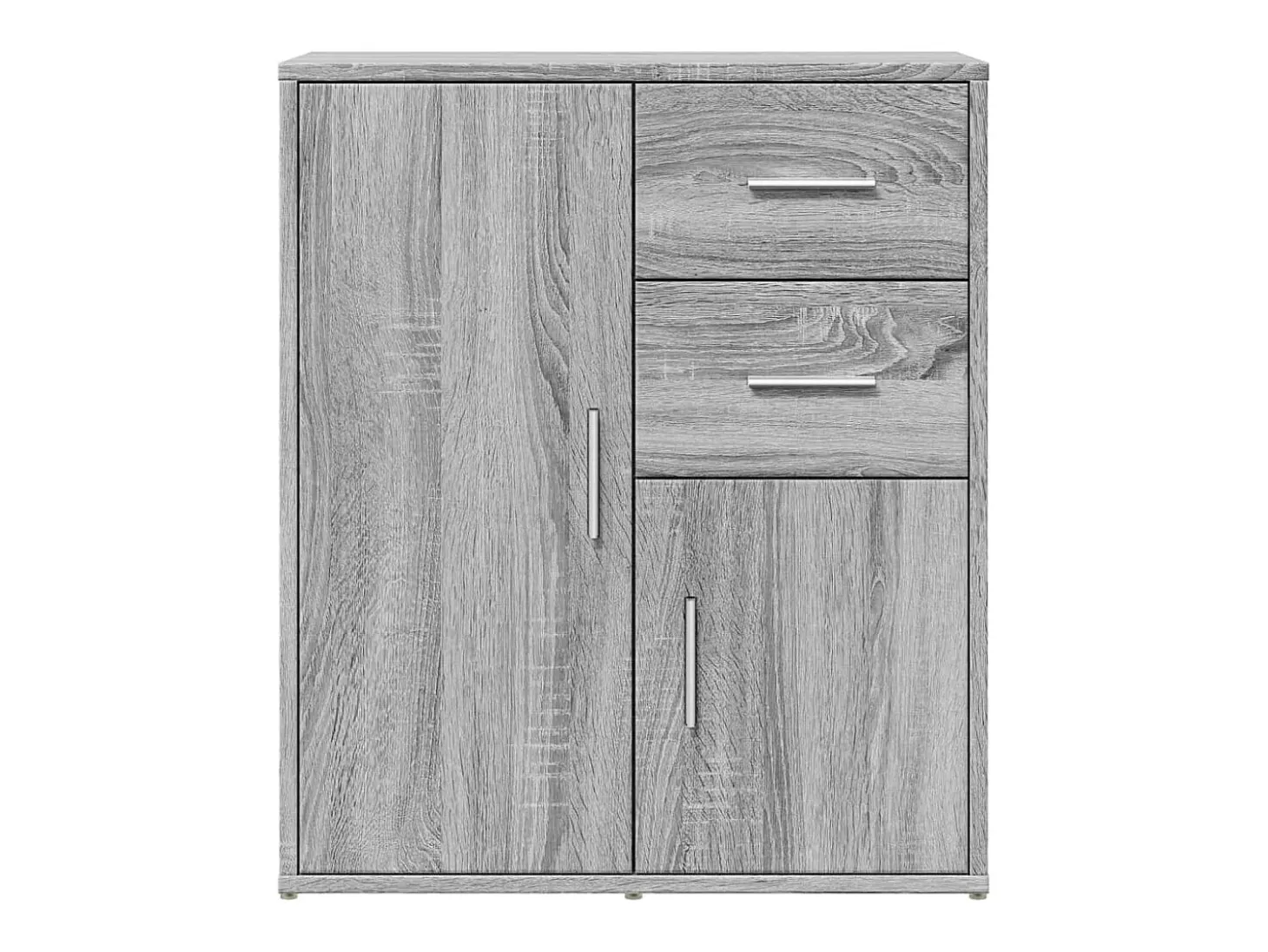 Aparador de madera de ingeniería gris Sonoma 60x31x70 cm ES632039