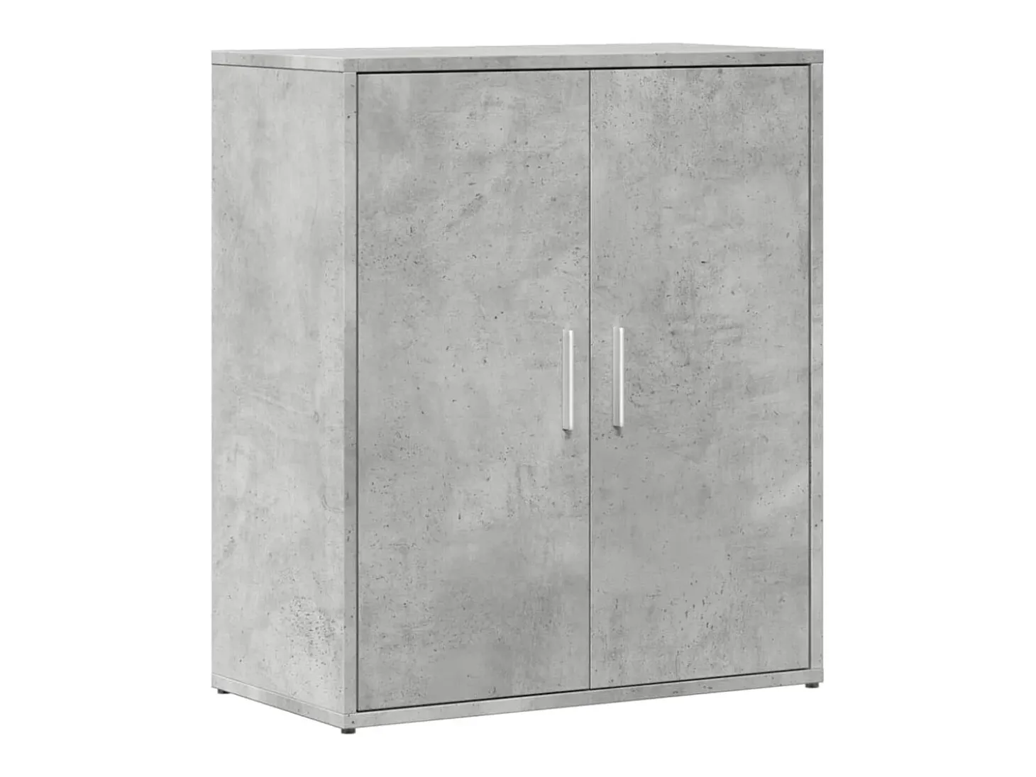 Aparador de madera de ingeniería gris hormigón 60x31x70 cm