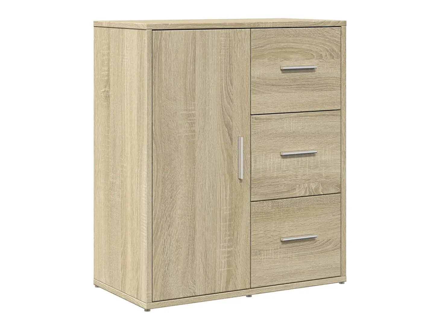 Aparador de madera de ingeniería 2 uds roble Sonoma 60x31x70 cm ES877922