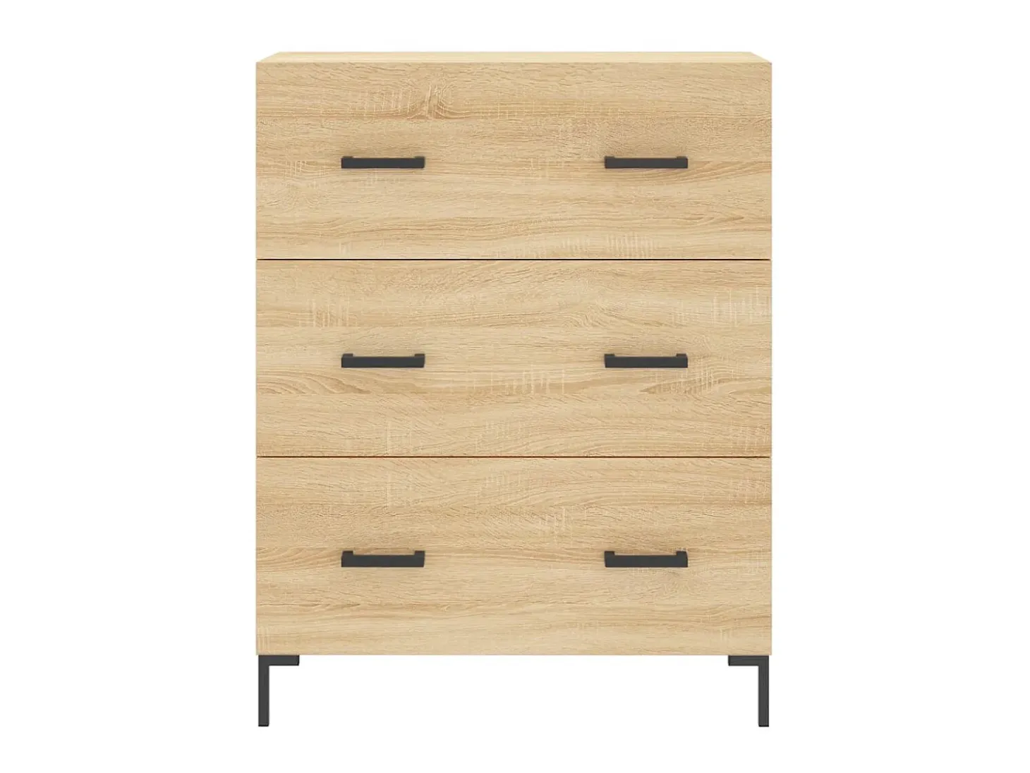 Aparador de madera de ingeniería roble Sonoma 69,5x34x90 cm ES54061