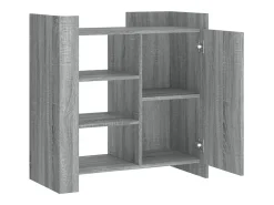 Aparador de madera de ingeniería gris Sonoma 73,5x35x75 cm