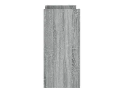Aparador de madera de ingeniería gris Sonoma 73,5x35x75 cm