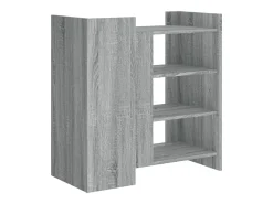 Aparador de madera de ingeniería gris Sonoma 73,5x35x75 cm