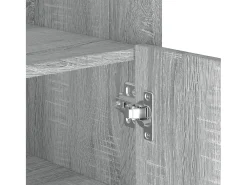 Aparador de madera de ingeniería gris Sonoma 73,5x35x75 cm