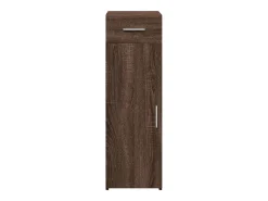 Aparador de madera de ingeniería marrón roble 30x42,5x93 cm