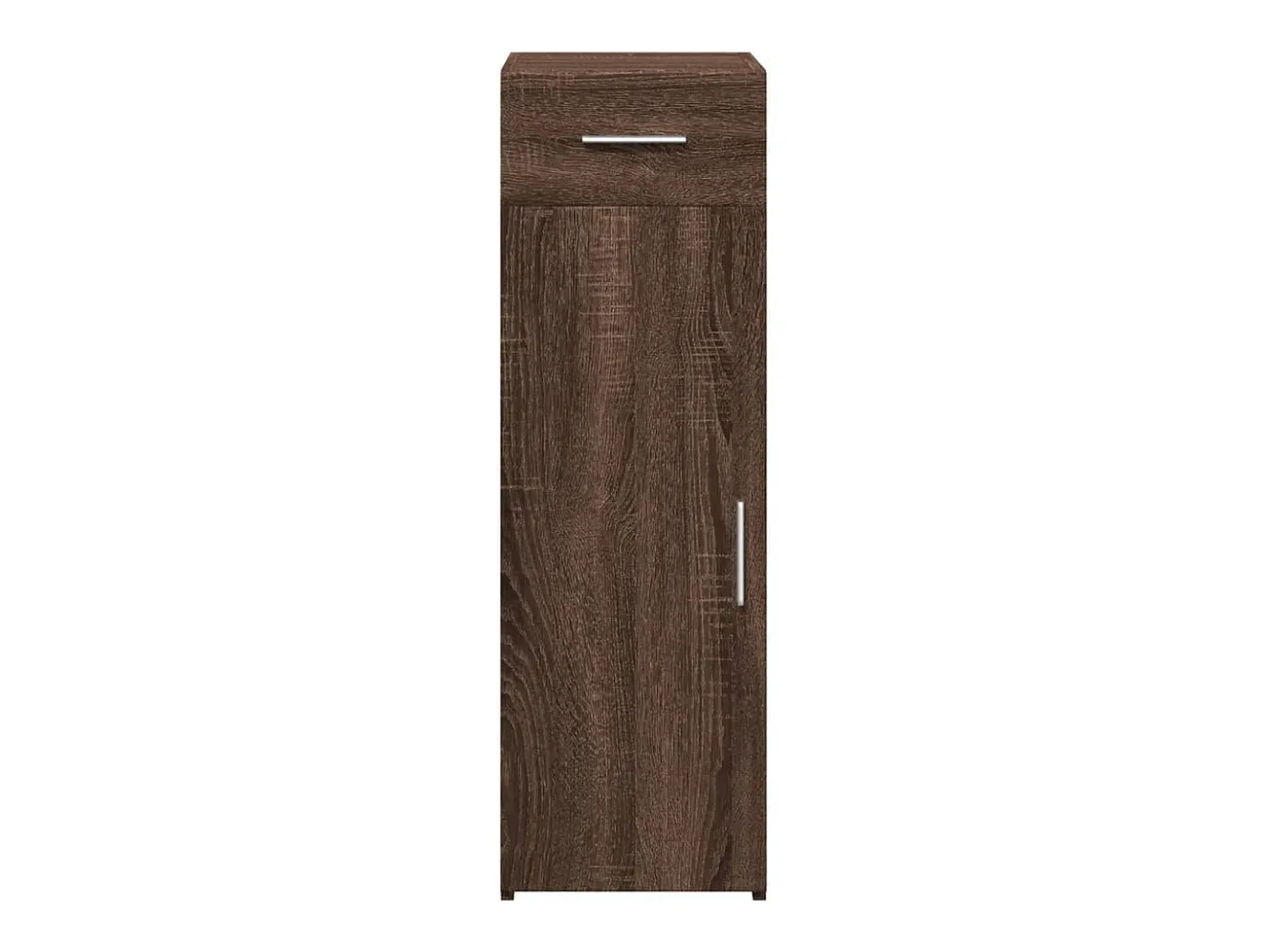 Aparador de madera de ingeniería marrón roble 30x42,5x93 cm