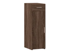 Aparador de madera de ingeniería marrón roble 30x42,5x93 cm