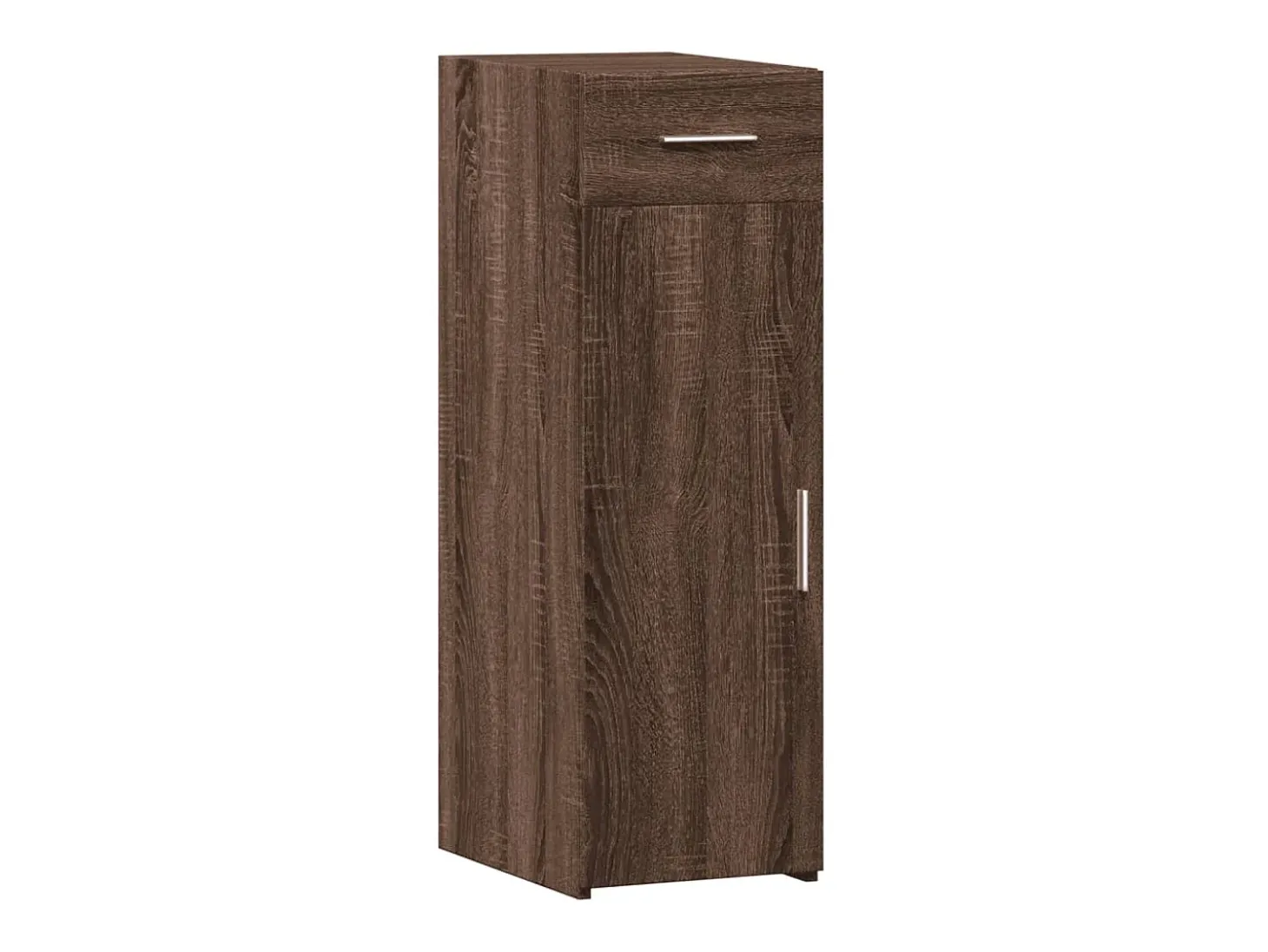 Aparador de madera de ingeniería marrón roble 30x42,5x93 cm