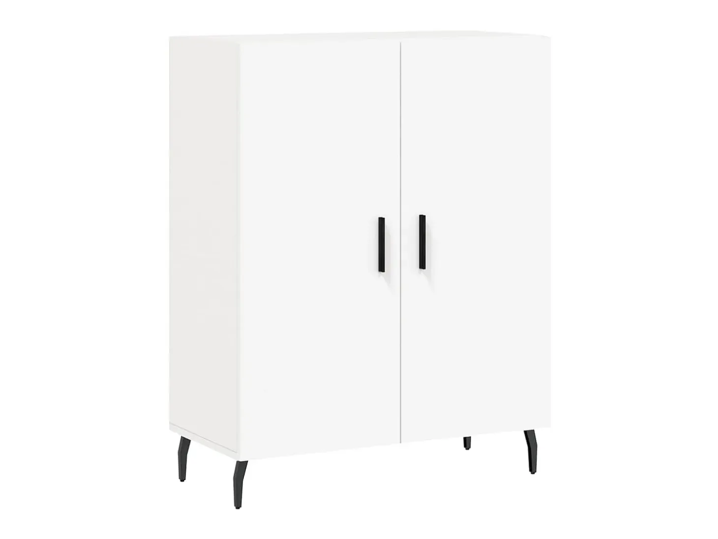 Aparador de madera de ingeniería blanco 69,5x34x90 cm ES80809