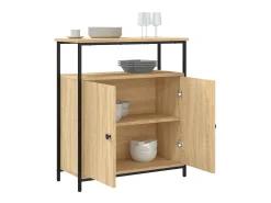 Aparador de madera de ingeniería roble Sonoma 70x30x80 cm ES50250