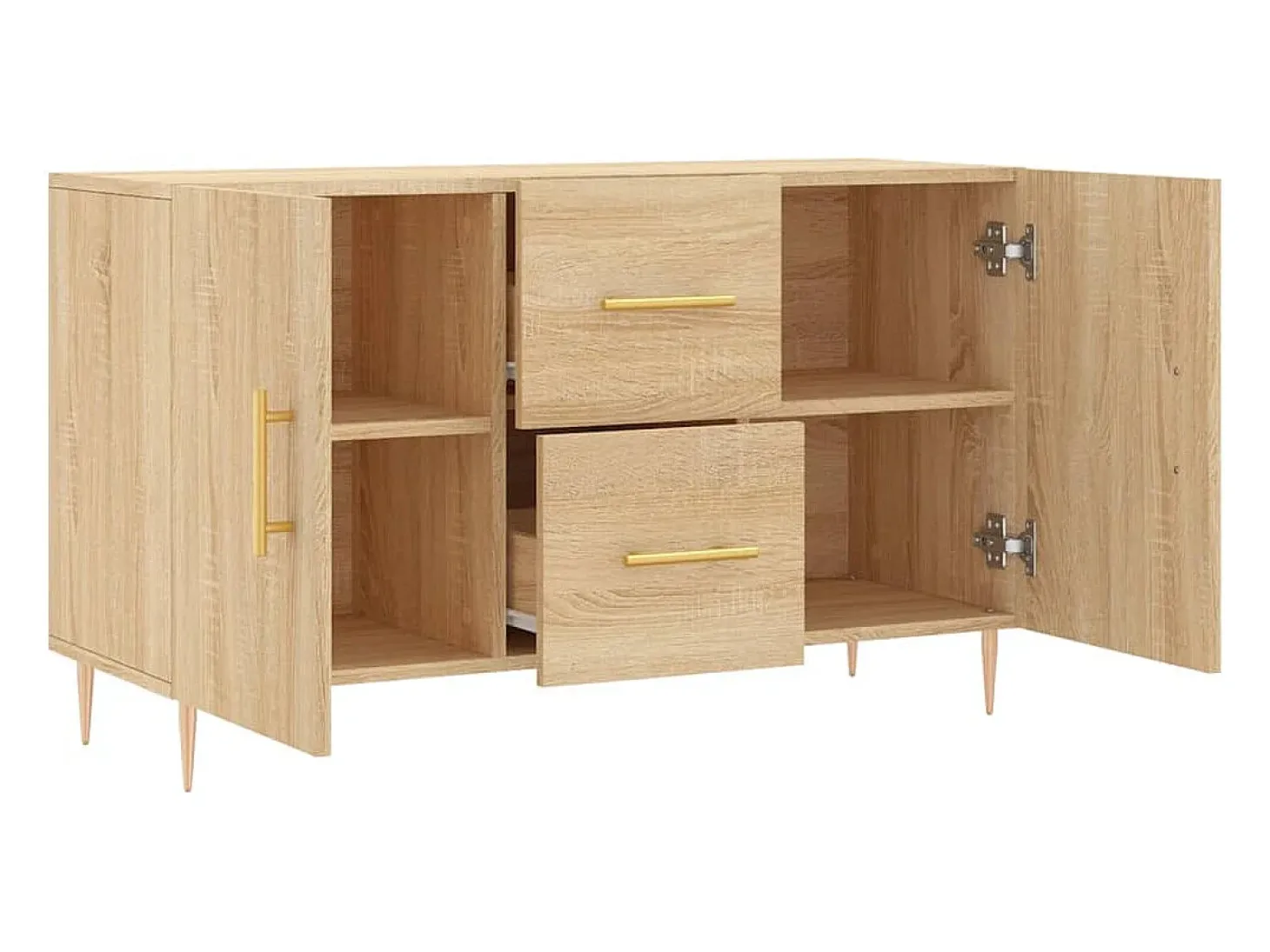 Aparador de madera de ingeniería roble Sonoma 100x36x60 cm