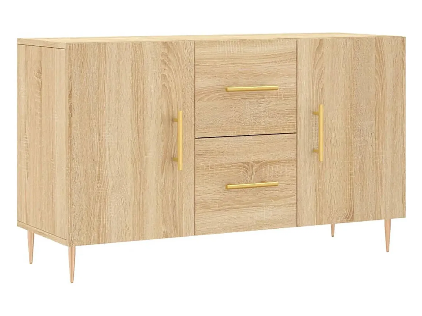 Aparador de madera de ingeniería roble Sonoma 100x36x60 cm