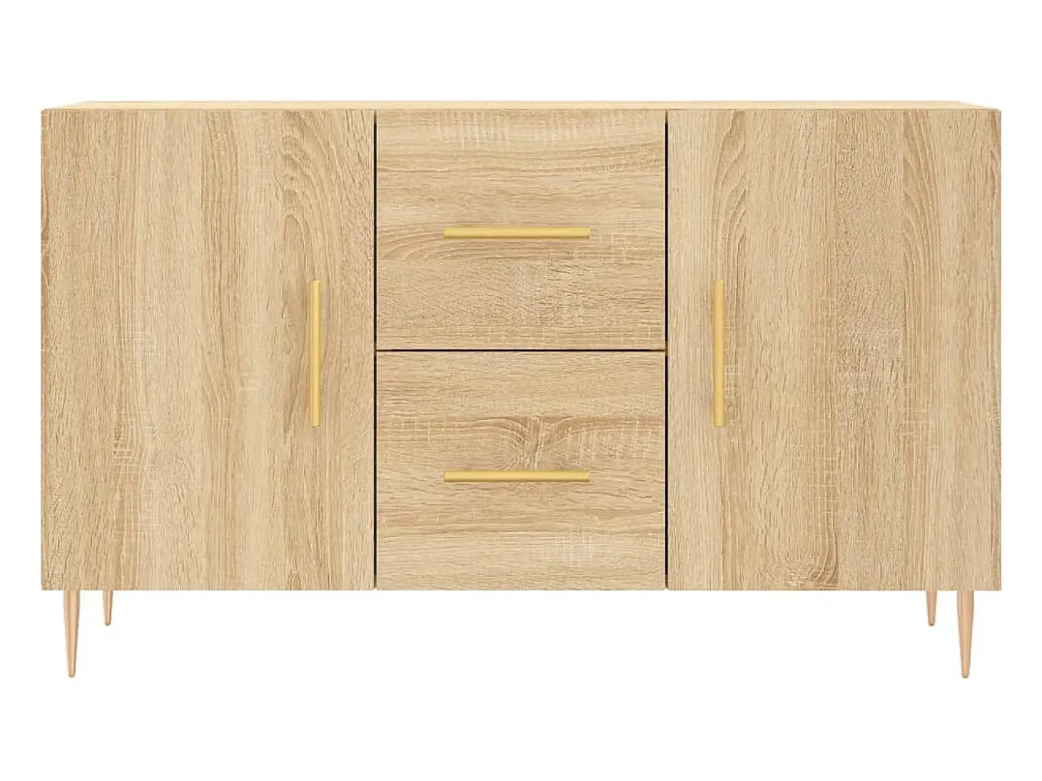 Aparador de madera de ingeniería roble Sonoma 100x36x60 cm